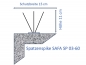 Preview: Spatzenspike SAFA SP 03-60, 3-reihig, 50 cm lang, aus Edelstahl & Polycarbonat